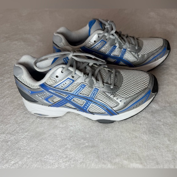 Asics Gel Express Women’s 9.5 Running Shoe Blue/Silver Athletic Shoe S068N - Picture 2 of 8